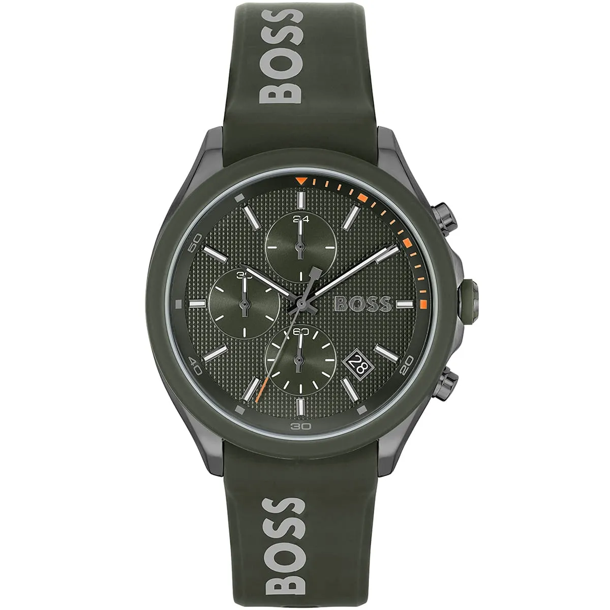 1514060-hugo-boss-watch-men-black-dial-rubber-strap-quartz-battery-analog-chronograph-velocity Montre Hugo Boss 1514060 Velocity – Image 1