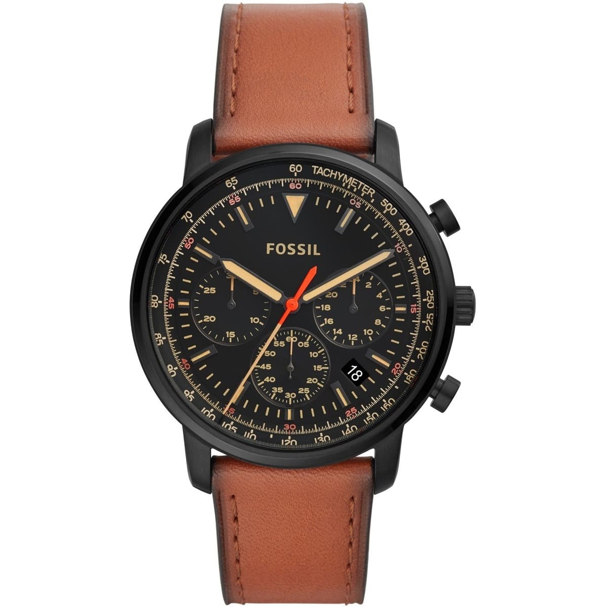 fs5501-fossil-watch-men-brown-leather-goodwin Montre Fossil FS5501 Goodwin – Image 1