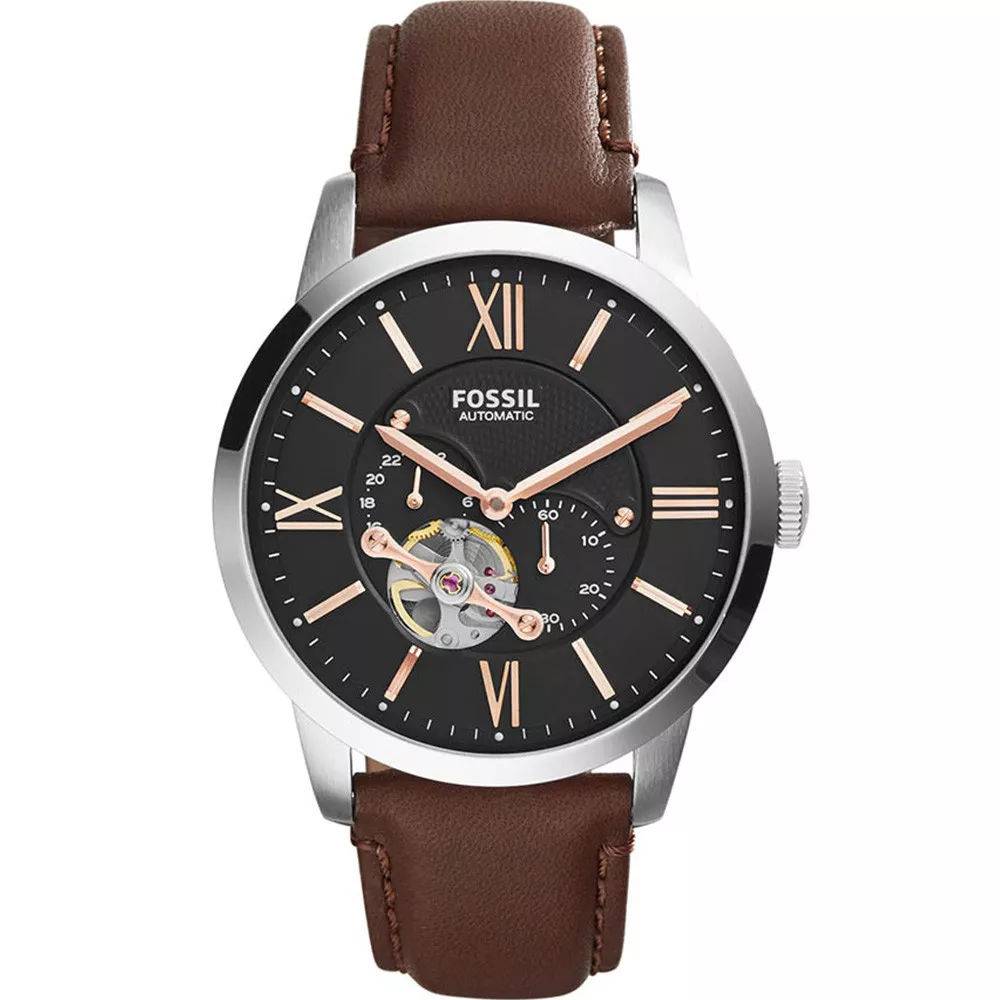 montre-automatique-fossil-en-cuir-marron Montre Fossil ME3061 Townsman – Image 1